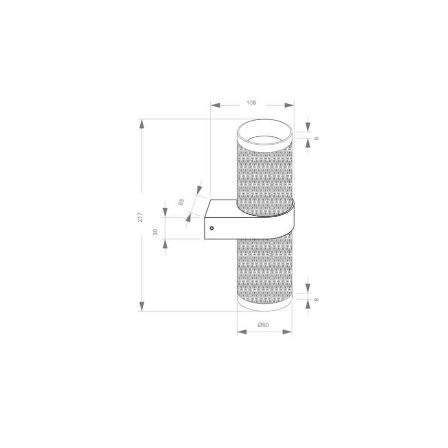 Kinkiet ścienny tuba Focus C069WL-02B Maytoni góra-dół czarny