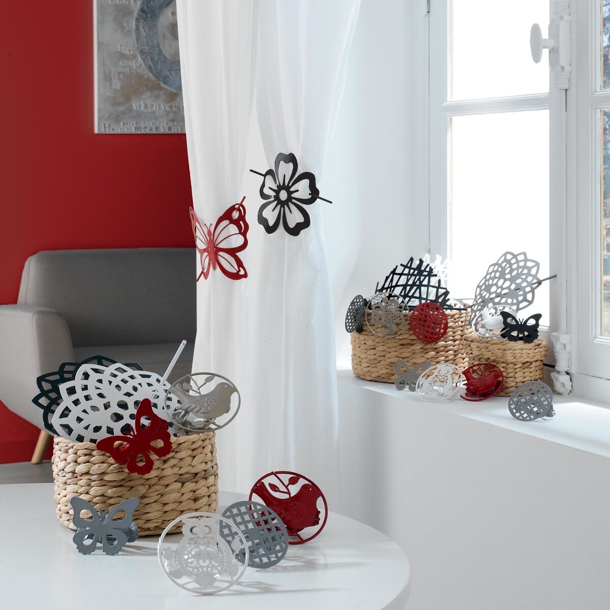 Spinka do zasłony MOTYL, 1 sztuka