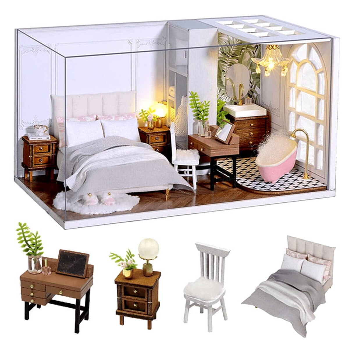 Miniaturowy domek - Okna Barcelony