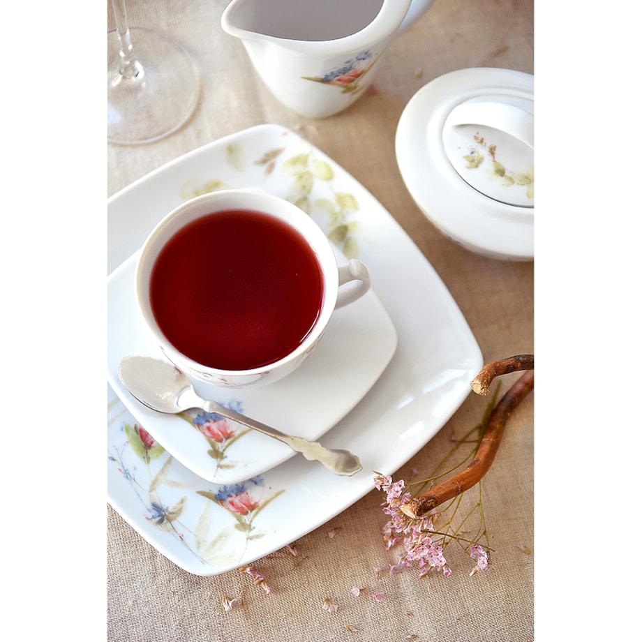 Garnitur do kawy dla 12 osób 39 el. Akcent Letni Czar G860