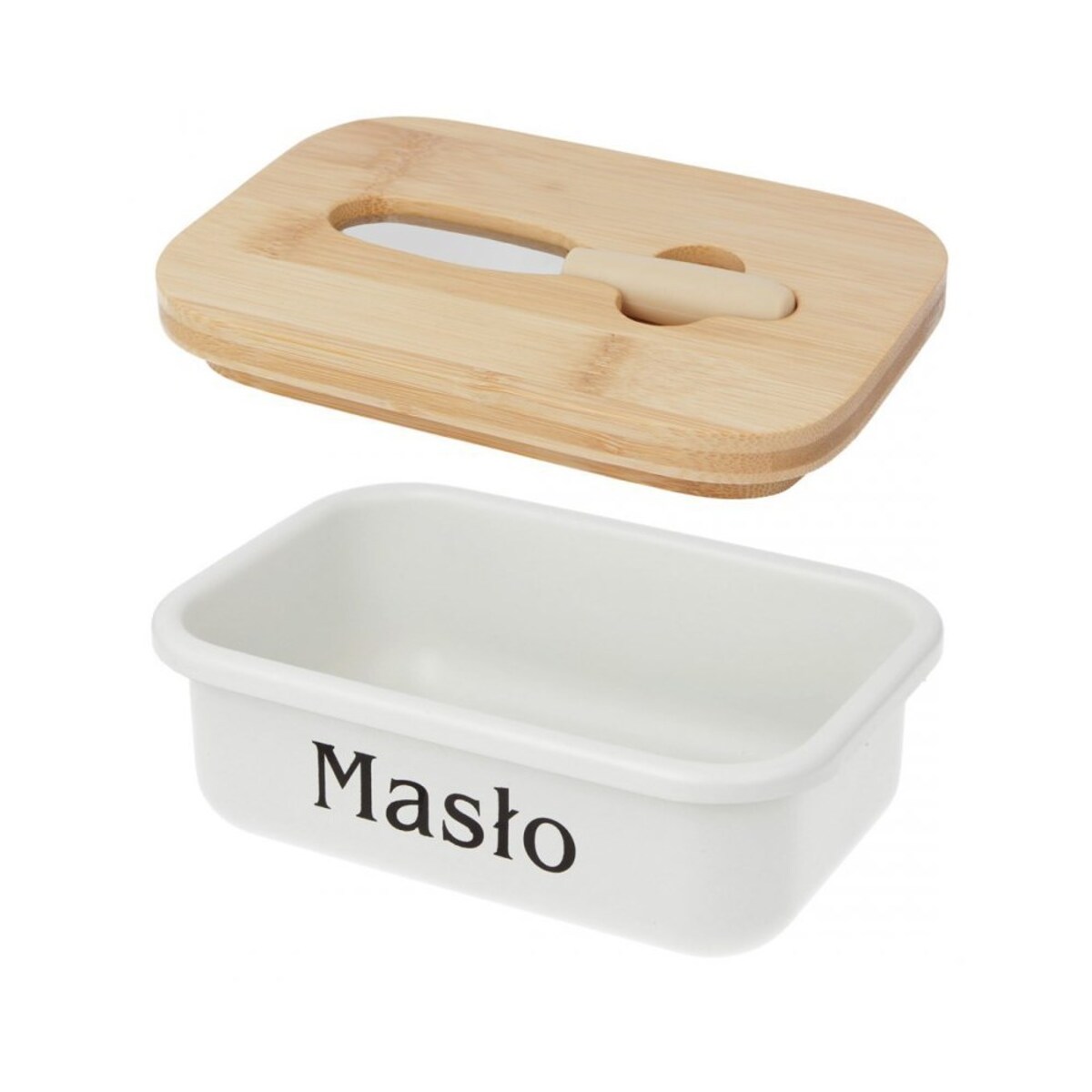 Brunbeste maselniczka stalowa z nożykiem do smarowania 52996