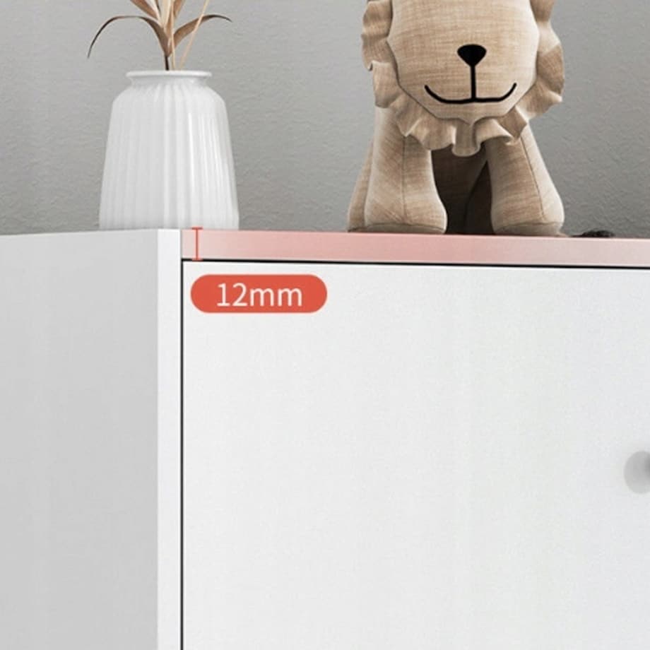 Nowoczesna pojemna komoda szafka duża biała skandynawski loft retro 3 półki