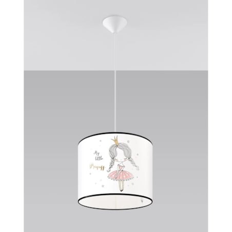 Lampa wisząca PRINCESS 30 biała