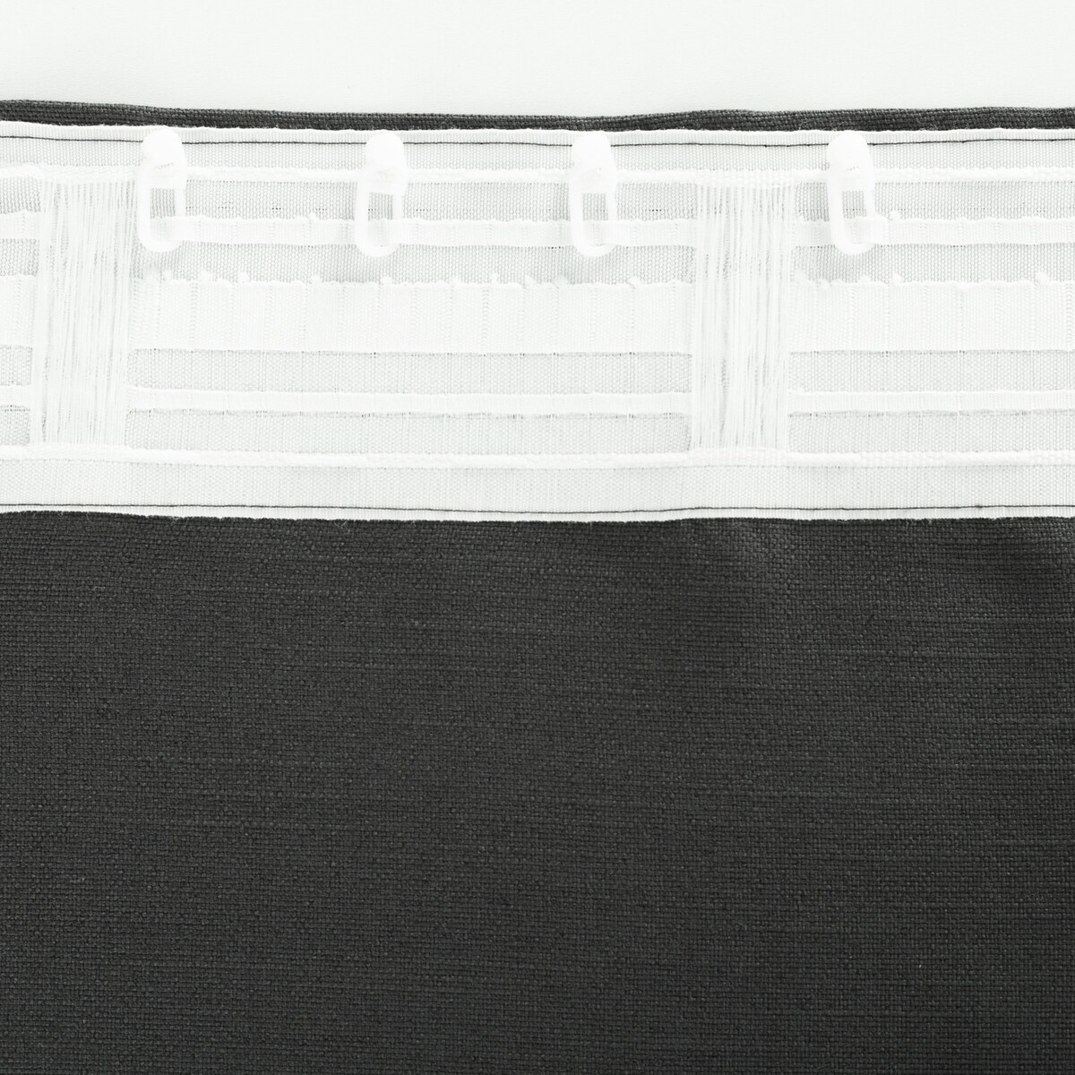 Zasłona BASIC na taśmie marszczącej 140x300 cm grafitowozielony 1 szt. 140x300 szary-czarny