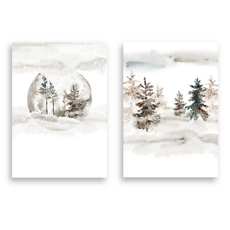 Świąteczny obraz dyptyk