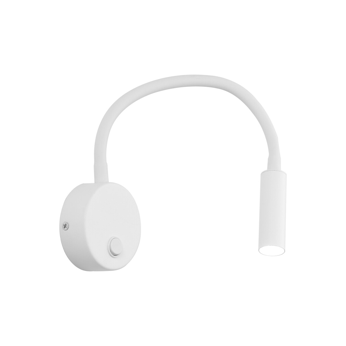 Kinkiet LAGOS WHITE 5921 TK Lighting biały z ramieniem flex i włącznikiem, G9 LED do czytania