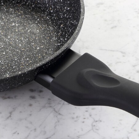 Patelnia marmurowa z pokrywką 24cm na gaz INDUKCJA nieprzywierająca TIROSS