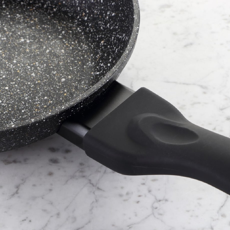 Patelnia marmurowa z pokrywką 24cm na gaz INDUKCJA nieprzywierająca TIROSS