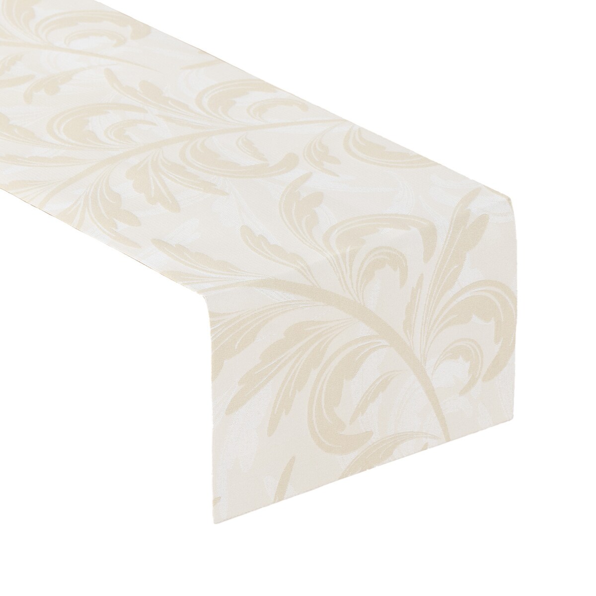 Bieżnik prostokątny 40x130 ecru liście akantu