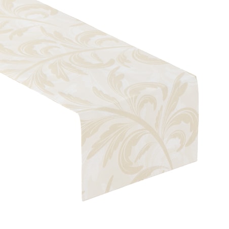 Bieżnik prostokątny 40x130 ecru liście akantu