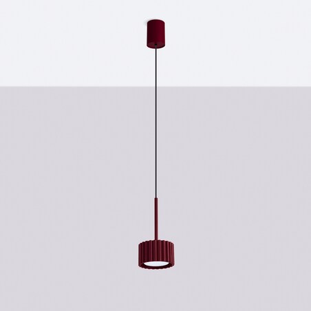 Lampa wisząca AURA 1 burgund Gx53