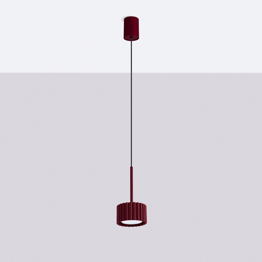 Lampa wisząca AURA 1 burgund Gx53
