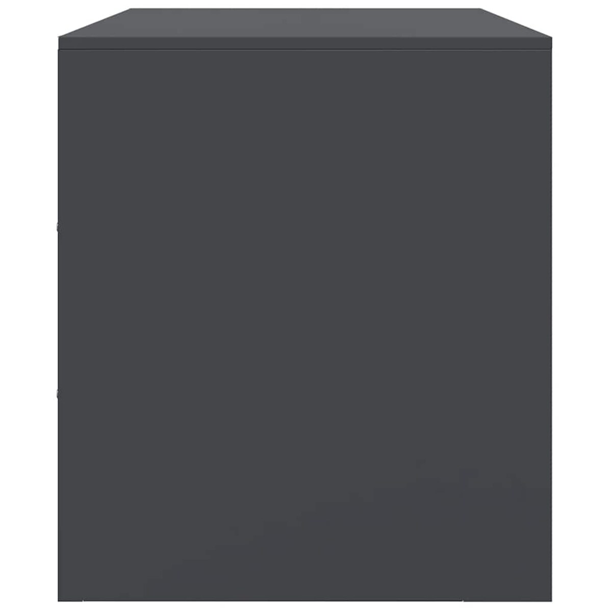 vidaXL Szafka pod telewizor, antracytowa, 67x39x44 cm, stalowa