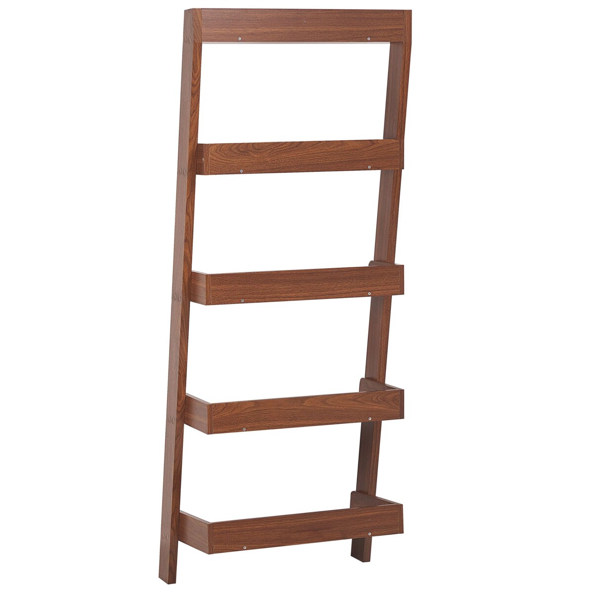 Regał drabina 5 półek ciemne drewno MOBILE TRIO