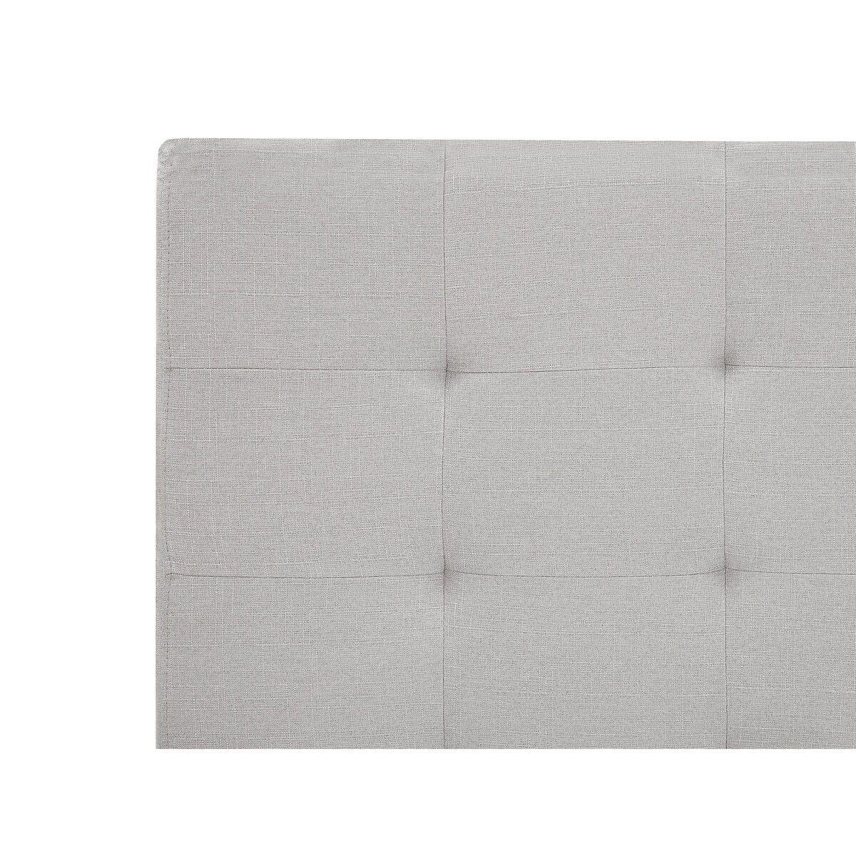 Łóżko z szufladami tapicerowane 180 x 200 cm jasnoszare LA ROCHELLE