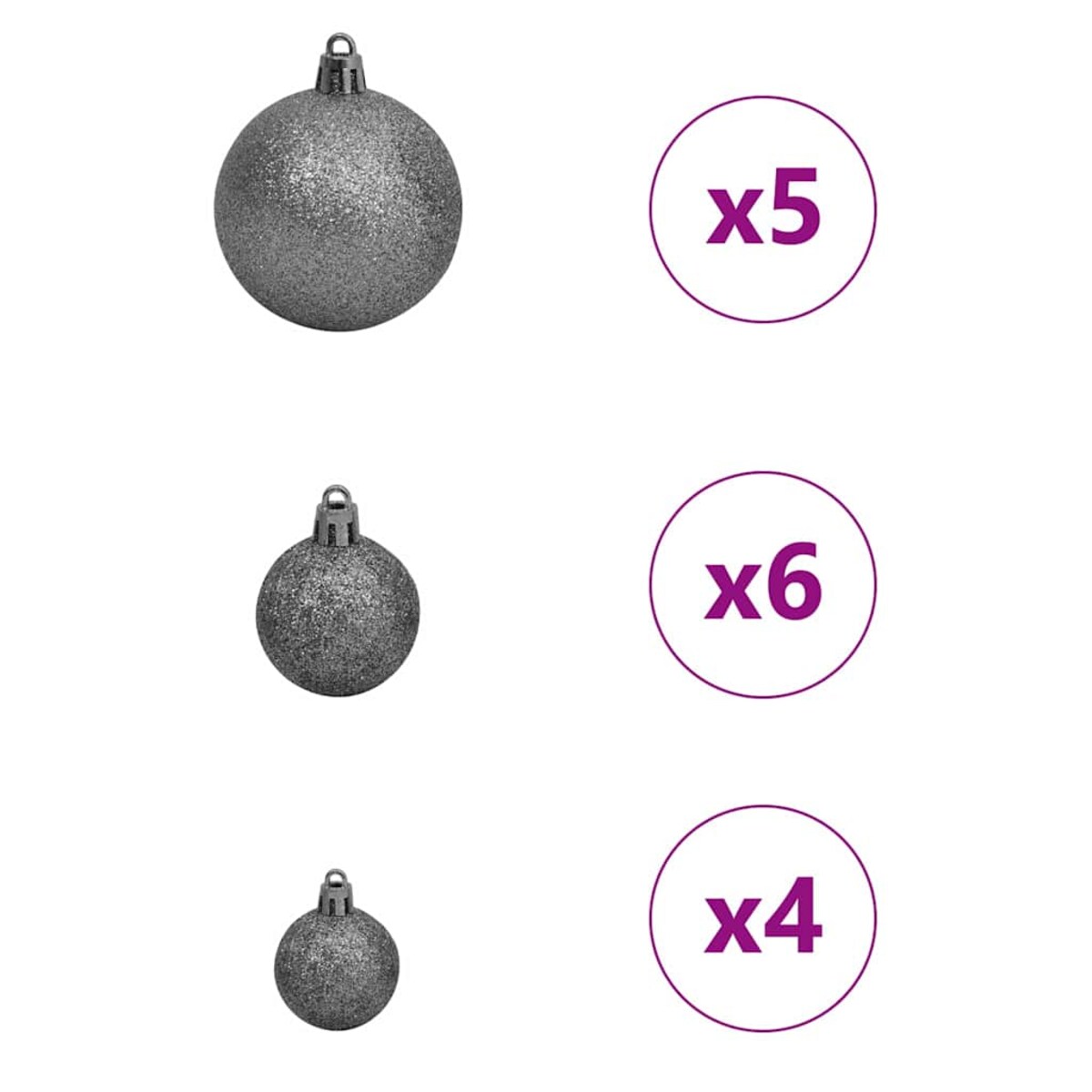 vidaXL Sztuczna choinka z podstawą Biały 150 cm PVC, Metal i Plastik