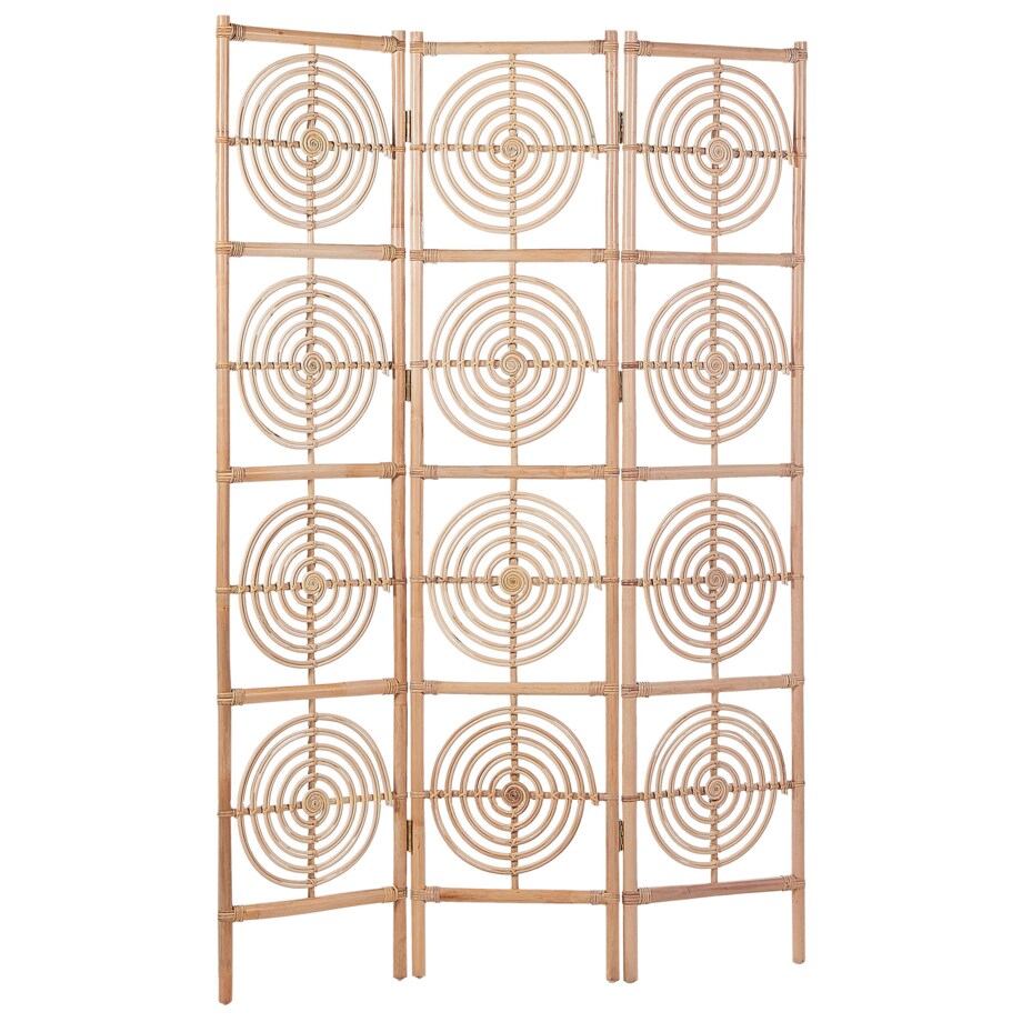 3-panelowy składany parawan pokojowy rattanowy 117 x 180 cm naturaly ALTAMURA