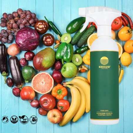 środek do mycia owoców i warzyw, usuwa brud i pestycydy- KEDAZO Food Safe
