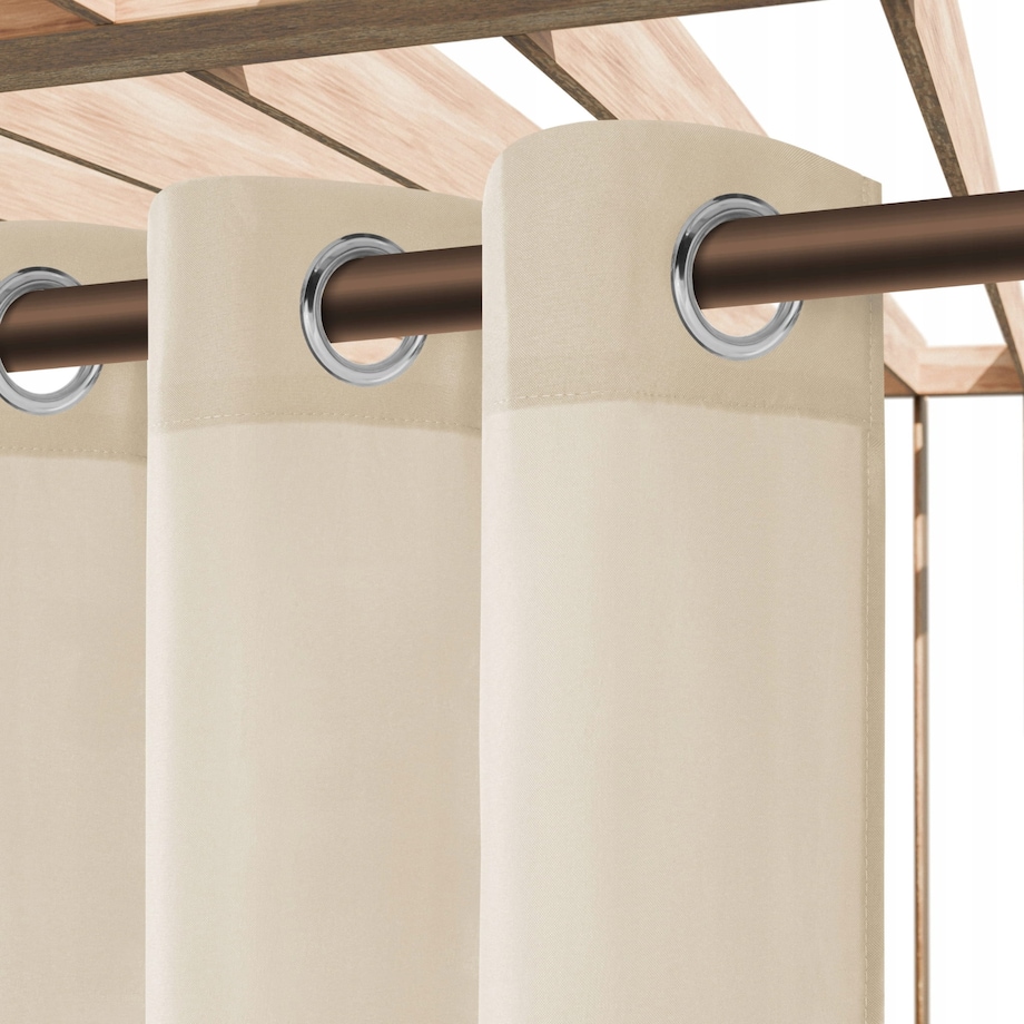 Zasłona Ogrodowa na Kółkach Przelotkach Gotowa Tarasowa Wodoodporna 140 x 250