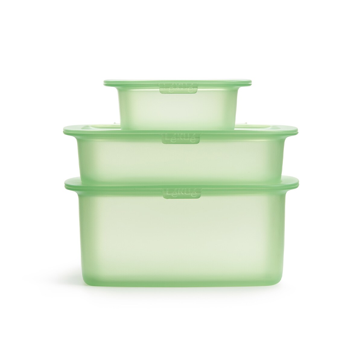 Pojemniki do żywności bez plastiku - 3 szt / Lekue