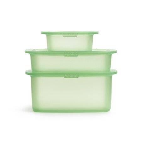 Pojemniki do żywności bez plastiku - 3 szt / Lekue