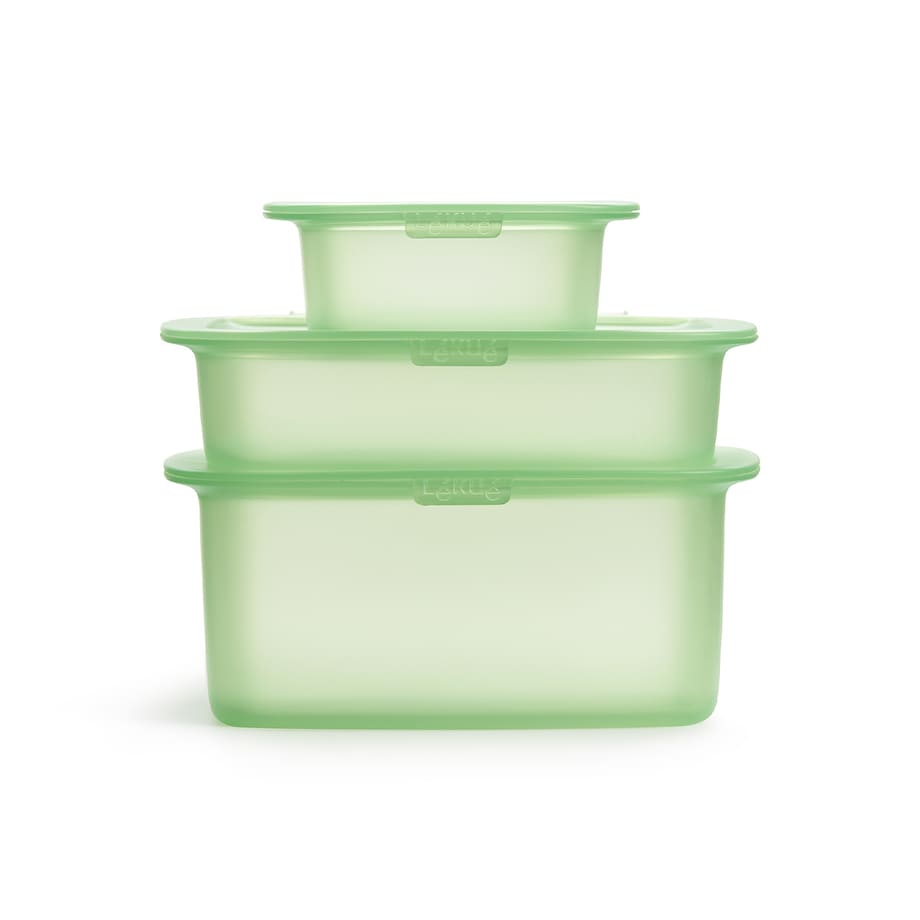 Pojemniki do żywności bez plastiku - 3 szt / Lekue