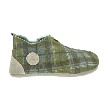 Kapcie damskie OXFORD Tartan zielone 38