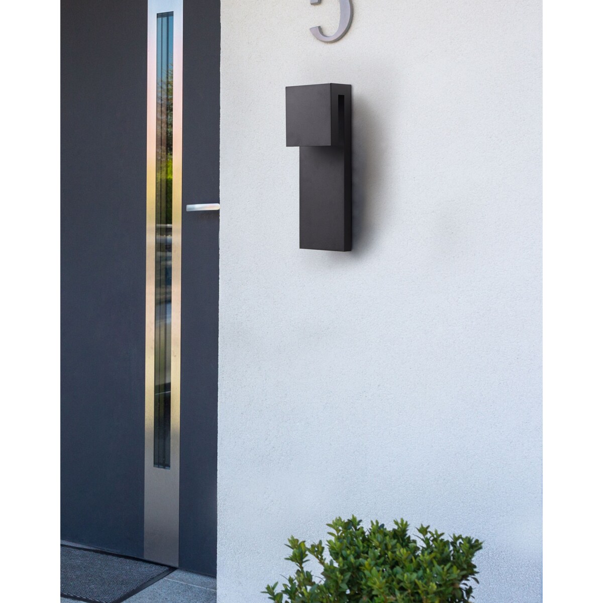 Lampa ścienna ogrodowa LED LIMONLU Czarny