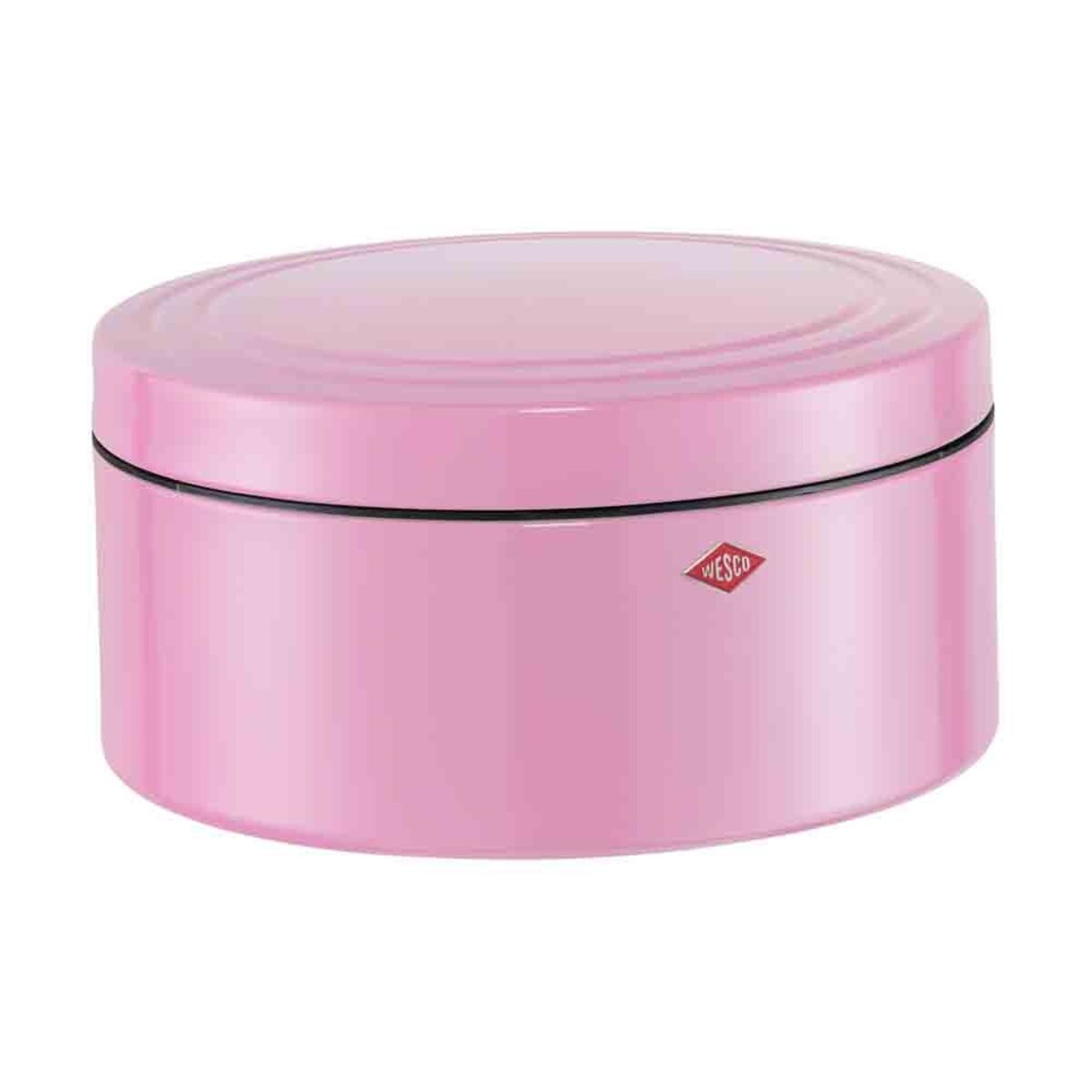 Pojemnik na pieczywo okrągły różowy CL