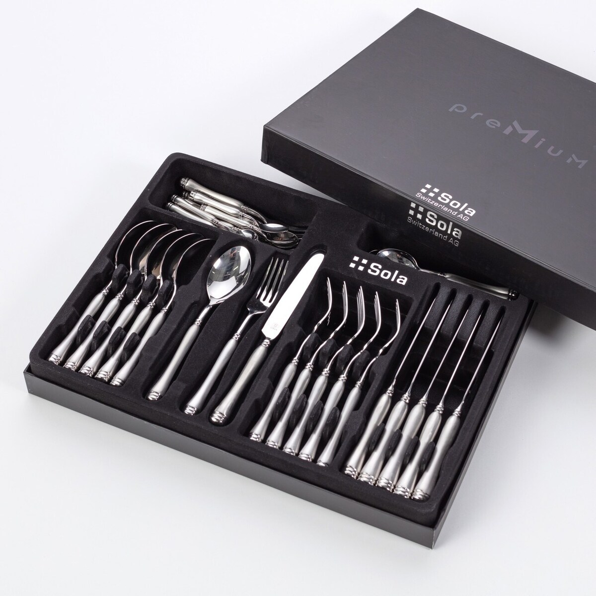 Sztućce Cuba komplet dla 6 osób 36 części, 44 x 33 x 6 cm