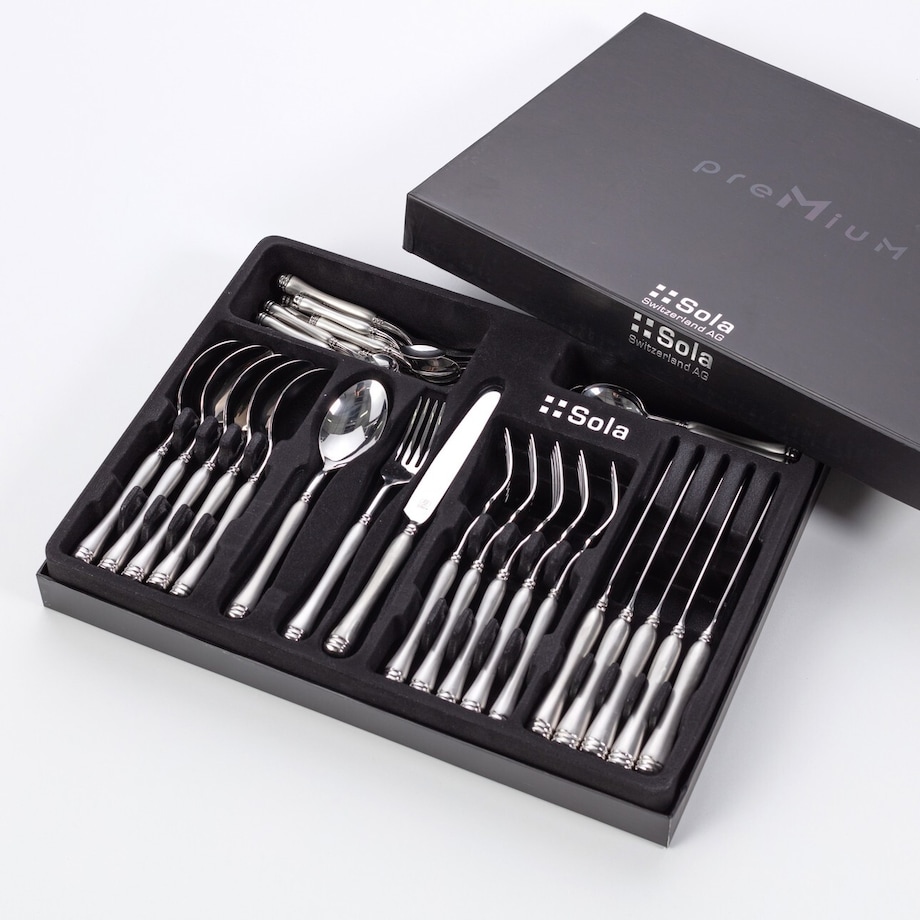 Sztućce Cuba komplet dla 6 osób 36 części, 44 x 33 x 6 cm