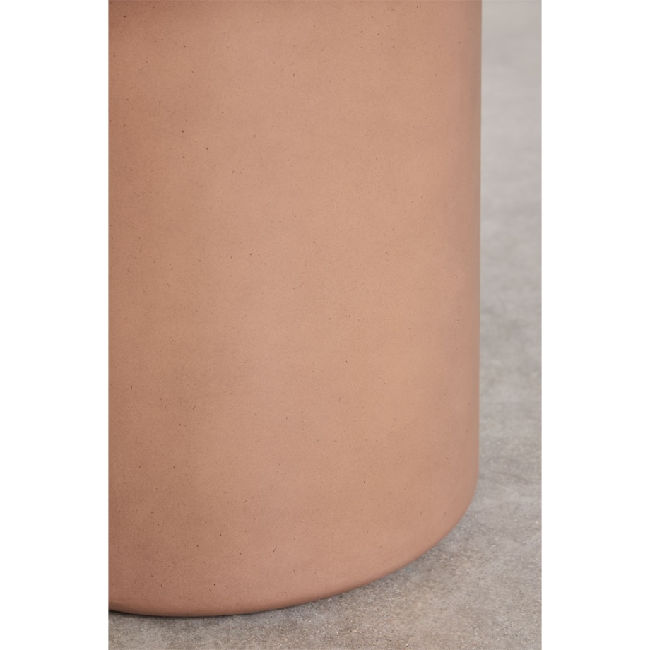 Okrągły stół do jadalni z cementu Namara terakota Ø120 cm