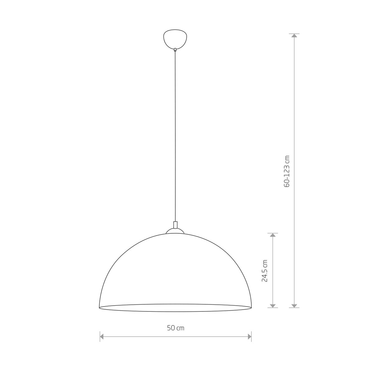 Lampa Sufitowe 10296 HEMISPHERE SUPER L Satynowy czekoladowy Nowodvorski