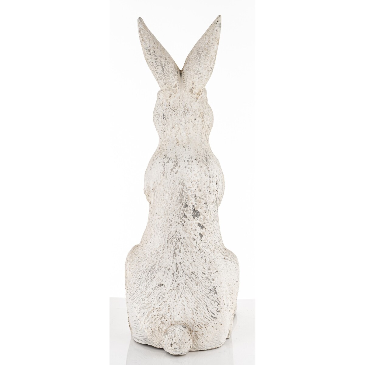 Dekoracja - duży siedzący królik 61x22x32 cm SZAREK