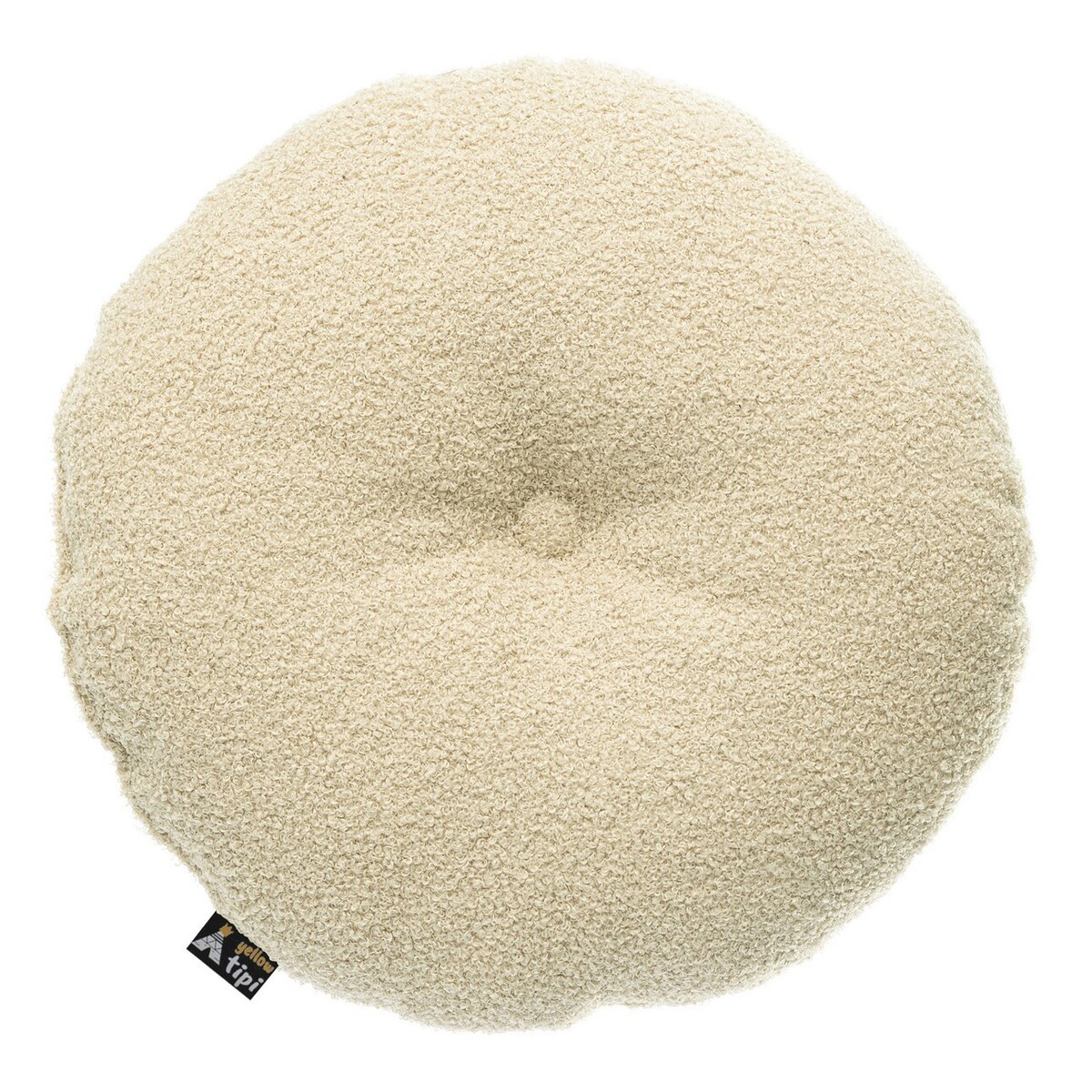 Poduszka Candy Dot, jasny beż, 37 cm, Boucle