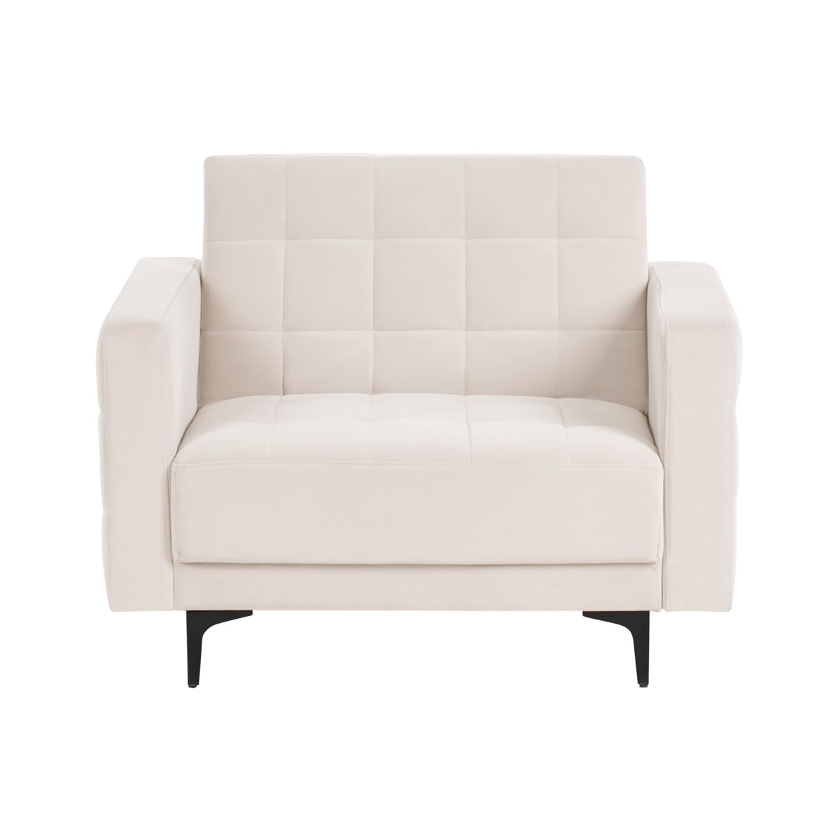 Fotel ABERDEEN Welur Jasnobeżowy