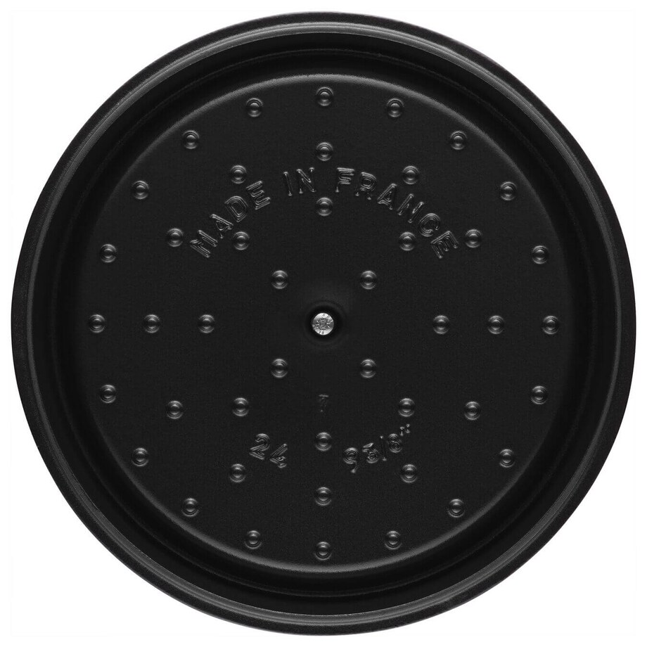 Garnek żeliwny okrągły wysoki Staub - 4.8 ltr, Grafitowy