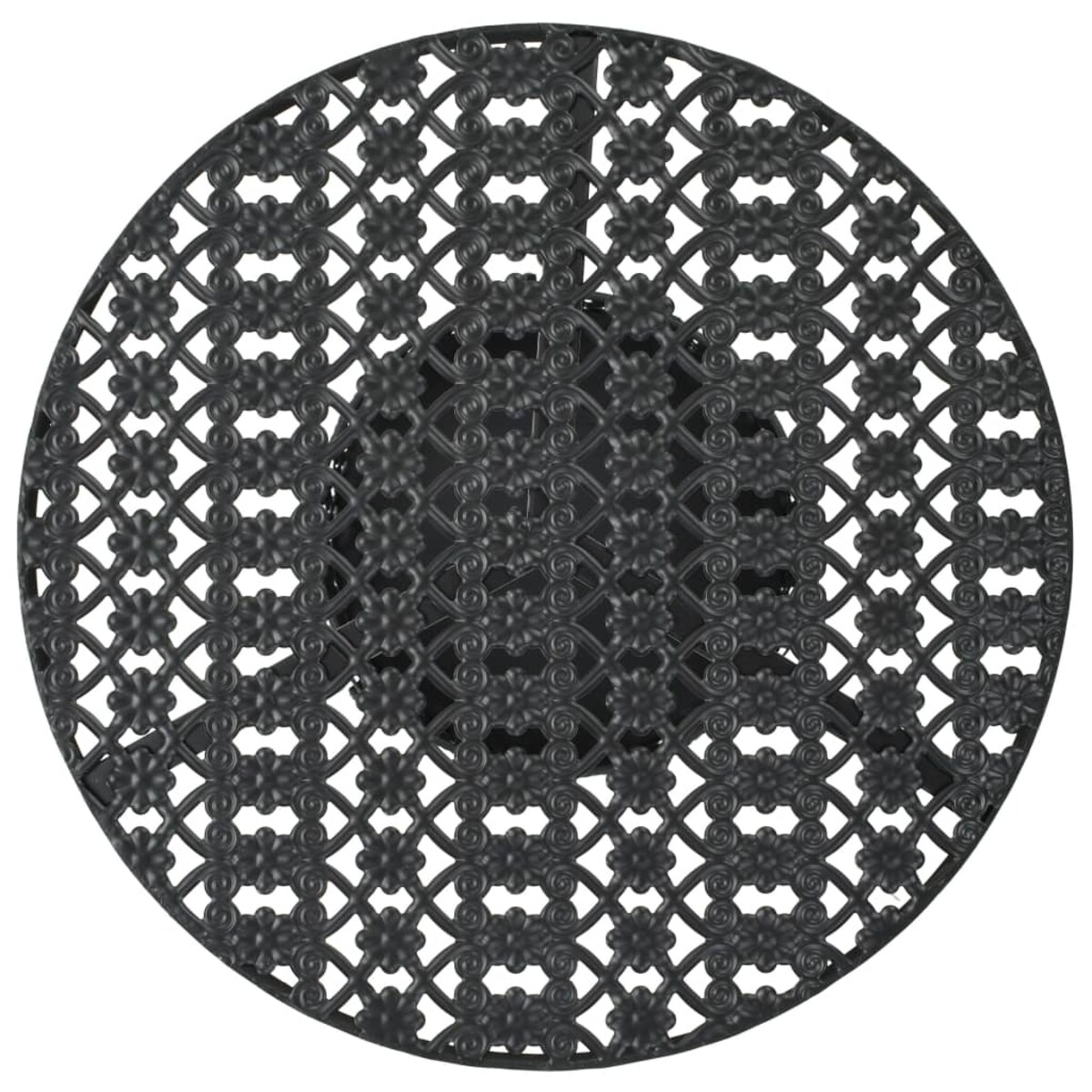 vidaXL Stolik barowy, czarny, 40 x 70 cm, metalowy