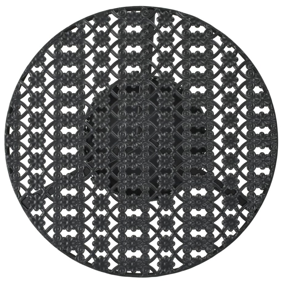 vidaXL Stolik barowy, czarny, 40 x 70 cm, metalowy