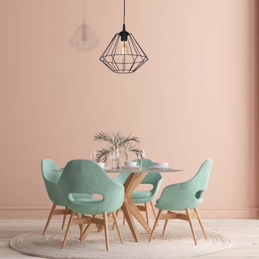 LAMPA wisząca COLIN MLP4789 Milagro metalowa OPRAWA druciana klatka ZWIS industrialny czarny