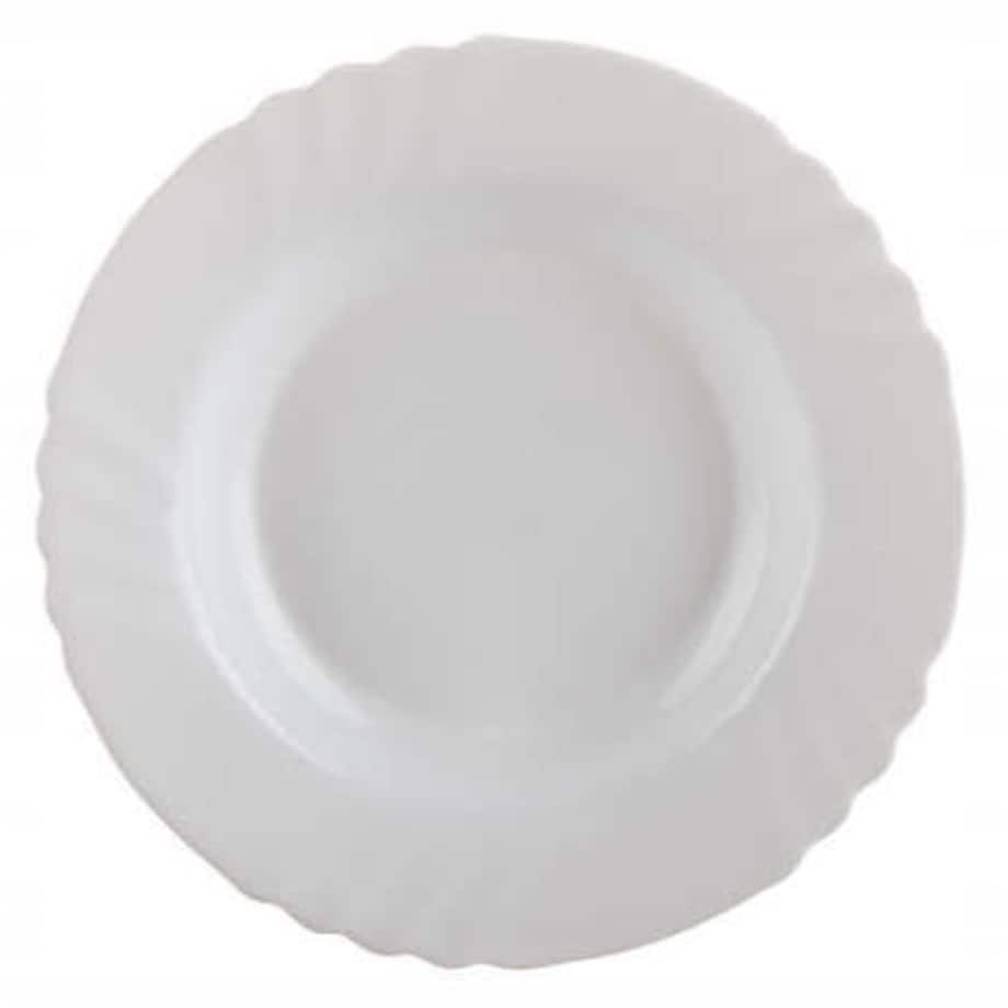 6x TALERZ OBIADOWY GŁĘBOKI BIAŁY EBRO bormioli 23 cm NA ZUPĘ ROSÓŁ komunie