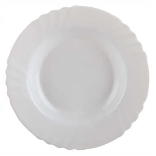 6x TALERZ OBIADOWY GŁĘBOKI BIAŁY EBRO bormioli 23 cm NA ZUPĘ ROSÓŁ komunie