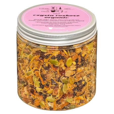 Herbata owocowa CZYSTA ROZKOSZ ORGANIC o smaku pomarańczy z gujawą PREMIUM - herbata liściasta sypana mieszanka napar susz - gotowa na prezent upominek