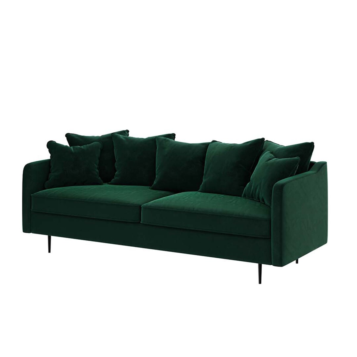 Esme 3-osobowa sofa - ciemnozielona