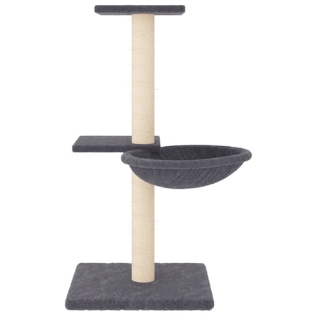 vidaXL Drapak dla kota z sizalowymi słupkami, ciemnoszary, 72 cm