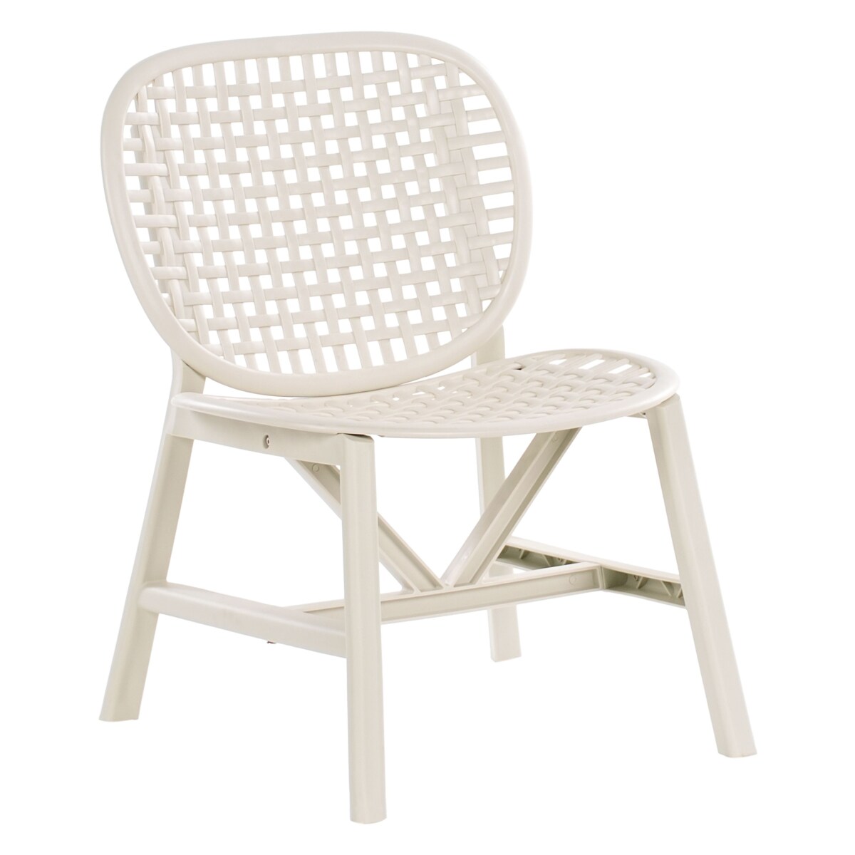 Zestaw mebli balkonowych SICELLE Złamana biel