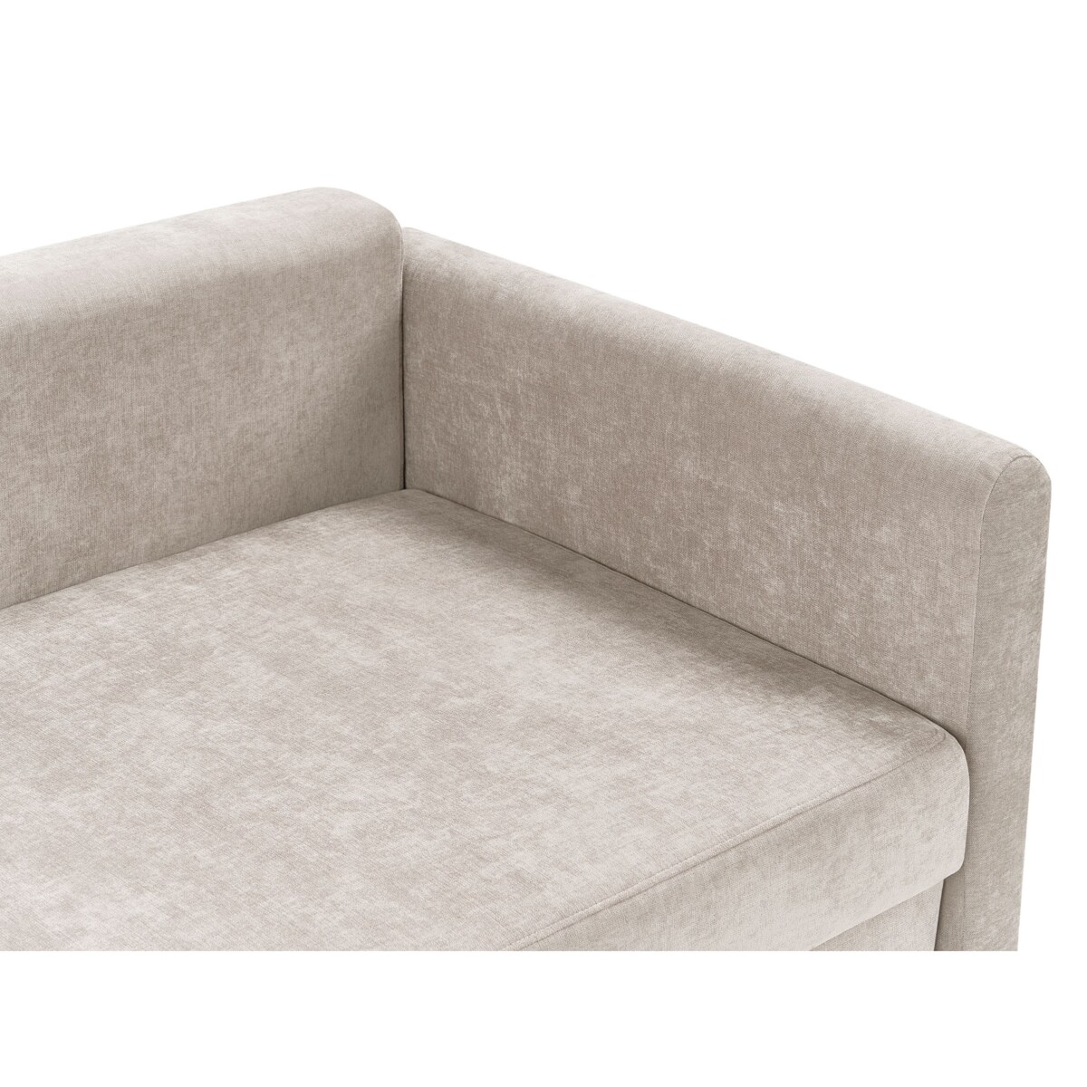 Sofa rozkładana BLEIK Jasnobeżowy Z miejscem do przechowywania