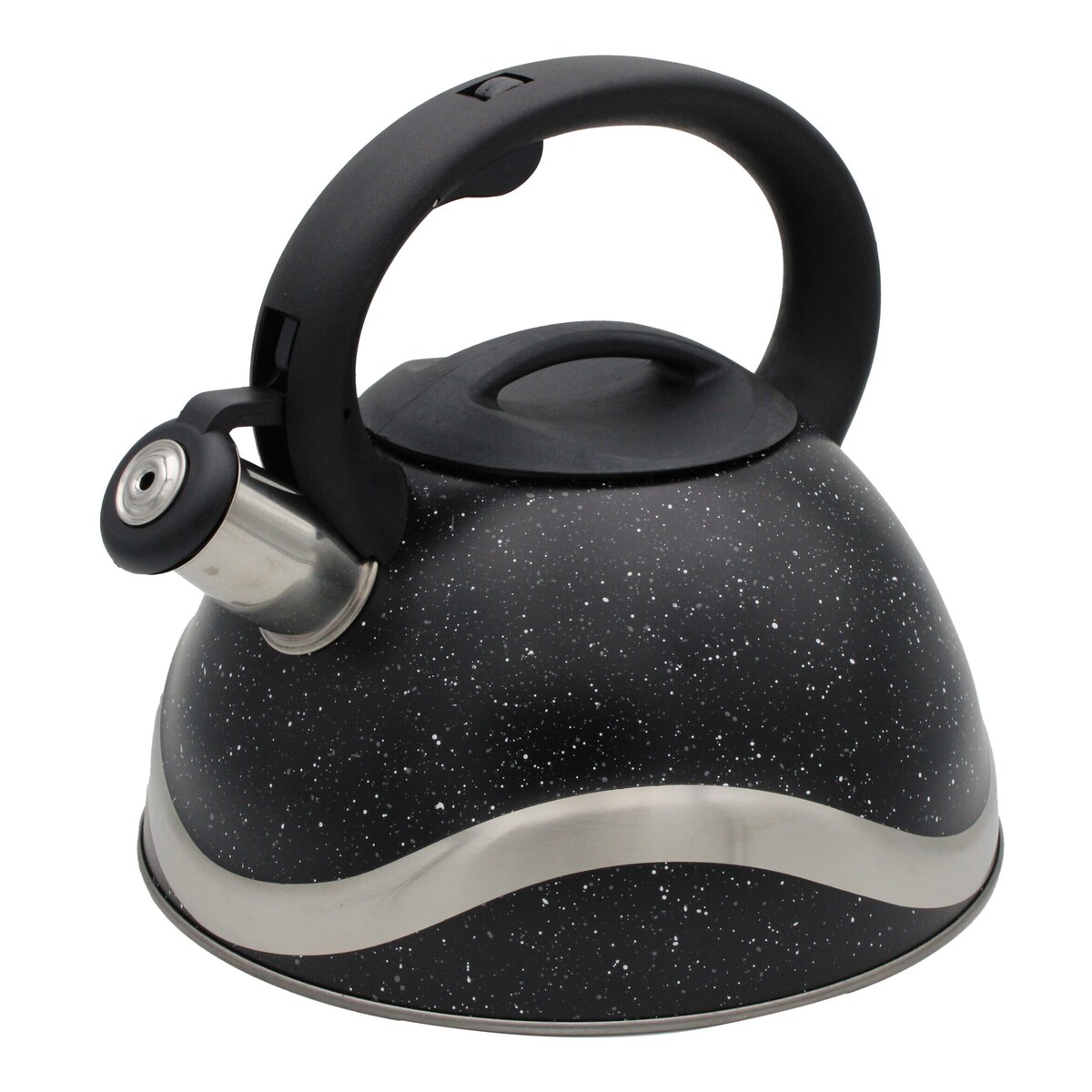 Czajnik stalowy duży 3.0L Tradycyjny z gwizdkiem czarny indukcja BRUNBESTE BB-2275