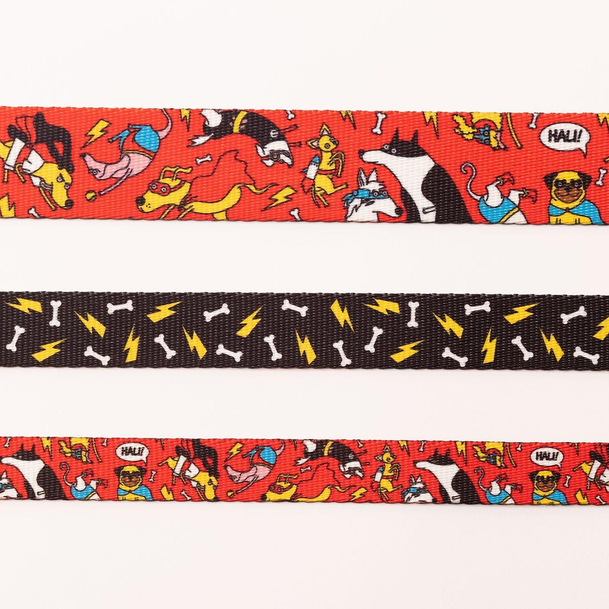 Obroża dla psa lub kota "Pies, który lata najlepsze ma za sobą" - Szerokość taśmy: 38mm, Rozmiar: S