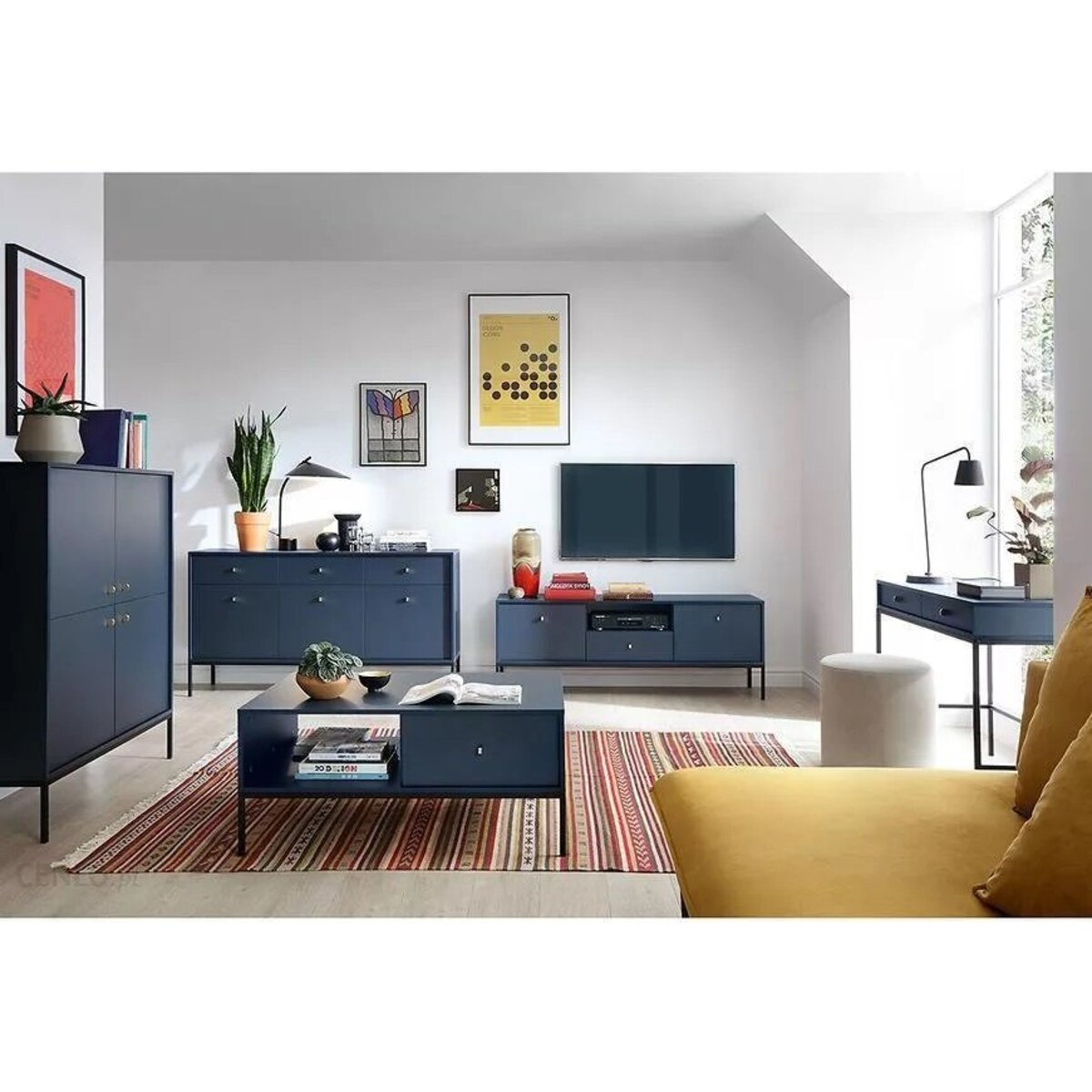 Komoda Evora granatowa